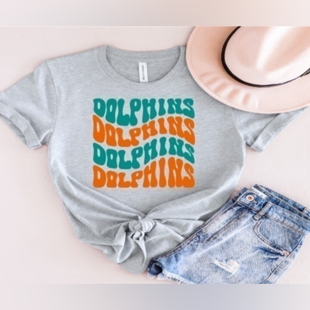Dolphins Wavy Tee